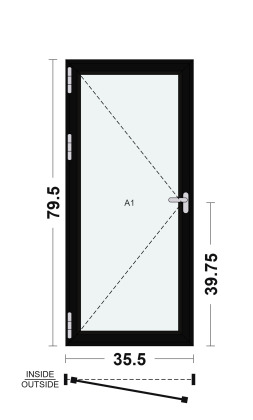 1-Pane Premium Aluminum Bi-Folding Doors